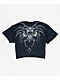 Affliction Shred Fest Black Wash Crop T-Shirt - Thumbnail image 5 of 5