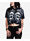 Affliction Shred Fest Black Wash Crop T-Shirt - Thumbnail image 1 of 5