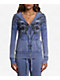 Affliction Shred Fest Blue Wash Zip Hoodie - Thumbnail image 1 of 2