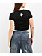 Affliction Skeleton Black Crop T-Shirt - Thumbnail image 2 of 3