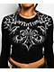 Affliction Skeleton Black Long Sleeve Thermal Crop T-Shirt - Thumbnail image 3 of 6
