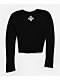 Affliction Skeleton Black Long Sleeve Thermal Crop T-Shirt - Thumbnail image 6 of 6