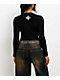 Affliction Skeleton Black Long Sleeve Thermal Crop T-Shirt - Thumbnail image 2 of 6