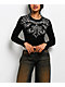 Affliction Skeleton Black Long Sleeve Thermal Crop T-Shirt - Thumbnail image 1 of 6
