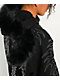 Affliction Skeleton Faur Fur Black Zip Hoodie - Thumbnail image 6 of 8