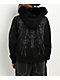 Affliction Skeleton Faux Fur Black Zip Hoodie - Thumbnail image 2 of 8