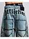 Affliction Skeleton Orion Wash Extra Wide Leg Jeans - Thumbnail image 3 of 10