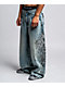Affliction Skeleton Orion Wash Extra Wide Leg Jeans - Thumbnail image 9 of 10