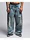 Affliction Skeleton Orion Wash Extra Wide Leg Jeans - Thumbnail image 1 of 10