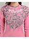 Affliction Skeleton Pink Thermal Long Sleeve T-Shirt - Thumbnail image 3 of 6