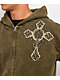 Affliction Spiker Green Wash Zip Hoodie - Thumbnail image 3 of 4
