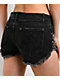 Affliction Studded Black Wash Shorts - Thumbnail image 4 of 5