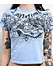 Affliction Superstition Blue Wash Crop T-Shirt - Thumbnail image 3 of 4