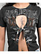 Affliction Sweet Home Black Wash Front Tie Crop T-Shirt - Thumbnail image 3 of 5
