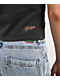 Affliction Sweet Home Black Wash Front Tie Crop T-Shirt - Thumbnail image 4 of 5
