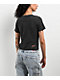 Affliction Sweet Home Black Wash Front Tie Crop T-Shirt - Thumbnail image 2 of 5