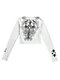 Affliction Syndic Grey Long Sleeve Crop T-Shirt - Thumbnail image 6 of 6