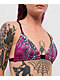 Affliction Vertibrate Deep Purple Triangle Bikini Top - Thumbnail image 3 of 5