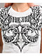 Affliction Vertibrate White Crop T-Shirt - Thumbnail image 2 of 5