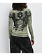 Affliction Washed Green Thermal Long Sleeve T-Shirt - Thumbnail image 1 of 4