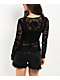 Affliction Waterfalls Black Long Sleeve Mesh Top - Thumbnail image 2 of 5