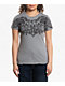 Affliction Winged Up Grey T-Shirt - Thumbnail image 1 of 2