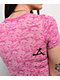 Affliction Winged Up Pink Burnout T-Shirt - Thumbnail image 4 of 4