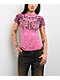 Affliction Winged Up Pink Burnout T-Shirt - Thumbnail image 1 of 4