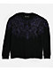 Affliction Winged Up Rhinestone Purple Oversized Thermal Long Sleeve T-Shirt - Thumbnail image 7 of 7
