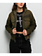 Affliction Wrecking Ball Olive Green Hooded Canvas Jacket - Thumbnail image 3 of 6