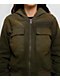 Affliction Wrecking Ball Olive Green Hooded Canvas Jacket - Thumbnail image 4 of 6