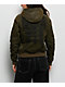 Affliction Wrecking Ball Olive Green Hooded Canvas Jacket - Thumbnail image 2 of 6