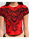 Affliction x Misfits Bat Red Crop T-Shirt - Thumbnail image 3 of 3