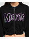 Affliction x Misfits Crypt Black Crop Zip Hoodie - Thumbnail image 3 of 6