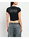 Affliction x Misfits Skully Black Crop T-Shirt - Thumbnail image 2 of 3