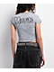 Affliction x Misfits Wings Grey Wash Crop T-Shirt - Thumbnail image 2 of 2
