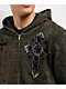 Affliction x Rogue Crosses Dark Brown Zip Hoodie - Thumbnail image 4 of 5