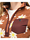 Airblaster Sherpa Rust Daisy Half Zip Fleece Jacket - Thumbnail image 3 of 3