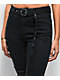 Almost Famous Belted Black Denim Jogger Pants - Thumbnail image 4 of 4