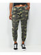 Almost Famous Green Camo Cargo Jogger Pants