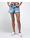 Almost Famous Paperbag Elastic Waist Denim Shorts - Thumbnail image 2 of 2