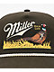 American Needle x Miller Genuine Draft Pheasant Army Green Snapback Hat - Thumbnail image 3 of 4