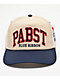 American Needle x Pabst Blue Ribbon Roscoe Beige & Navy Snapback Hat - Thumbnail image 3 of 4