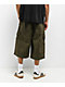 American Stitch Baggy Green Wash Cargo Denim Shorts - Thumbnail image 2 of 5