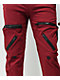 American Stitch Burgundy Nylon Cargo Pants