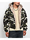 American Stitch Camo Canvas Hooded Crop Jacket - Thumbnail image 1 of 6