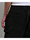 American Stitch Cross Rhinestone Double Knee Black Carpenter Shorts - Thumbnail image 6 of 7