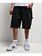 American Stitch Cross Rhinestone Double Knee Black Carpenter Shorts - Thumbnail image 1 of 7
