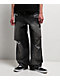 American Stitch Distressed Rhinestone Grey Wash Jeans - Thumbnail image 1 of 8