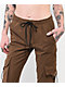 American Stitch Multi Pocket Brown Jogger Pants - Thumbnail image 4 of 5